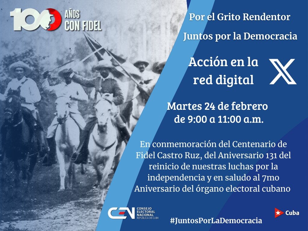 Los Comunicadores, activistas en redes digitales, autoridades electorales, familia electoral cubana en general, PRESENTE!!👇👇👇 
#UnidosXCuba 
#CubaEstáFirme