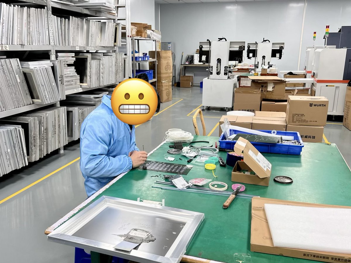 a_antsipkin's tweet photo. I spent 5 weeks in Shenzhen.

Factories packed with PCB manufacturing equipment and people still hand-stenciling and manually placing 10+ boards.

This industry is built for scale.

There is a real need for tabletop PCB fabrication. https://t.co/7MniSculcM
