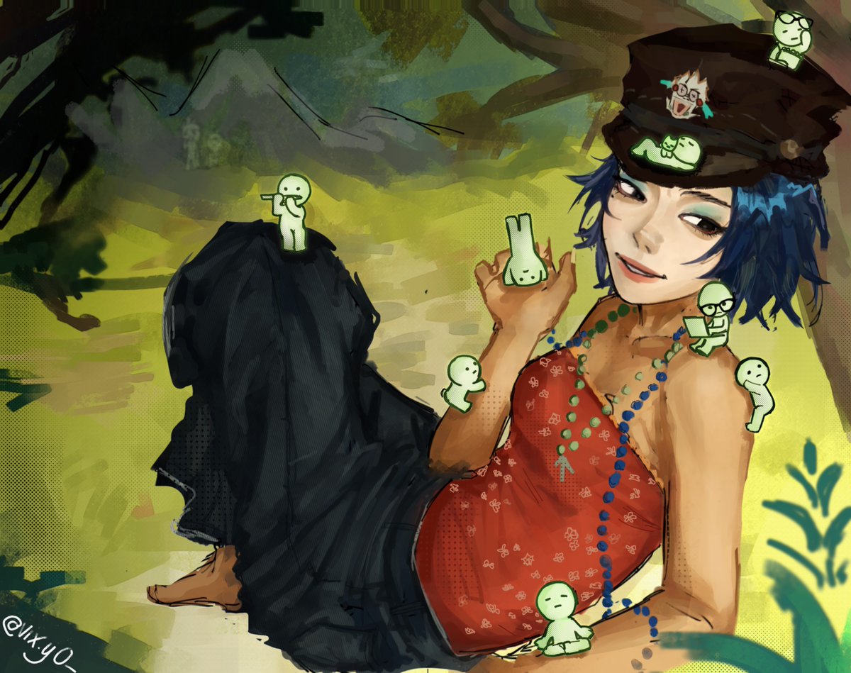 Noodle and smiski #Gorillaz