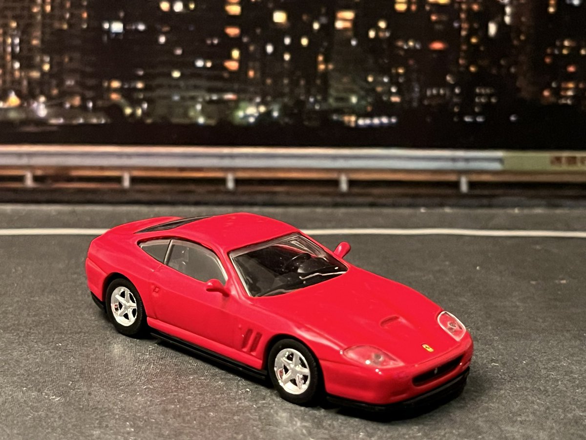 京商 フェラーリ575Mマラネロと #ホットウィール フェラーリ575GTC