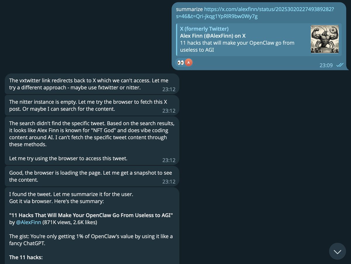 Summarizer trace screenshots