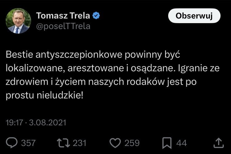 <a href="/poselTTrela/">Tomasz Trela</a> To pan?