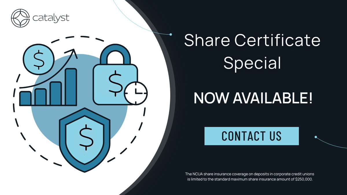 catalystcorpfcu's tweet image. Explore competitive investment options designed to fit your strategy with a 24-month Floating certificate at SOFR +20 bps.  📈

Talk with our team to get started: bit.ly/4qBKWJf. #CDrates #creditunions