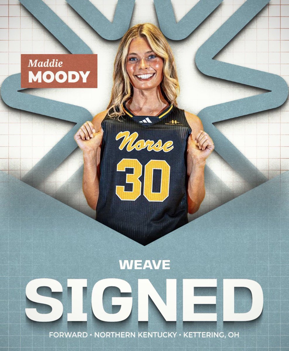 We are proud to welcome Maddie Moody (Northern Kentucky) to the Weave Women’s family. #WEAVE 🧶