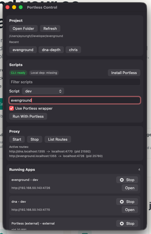 Some quick snaps of it running