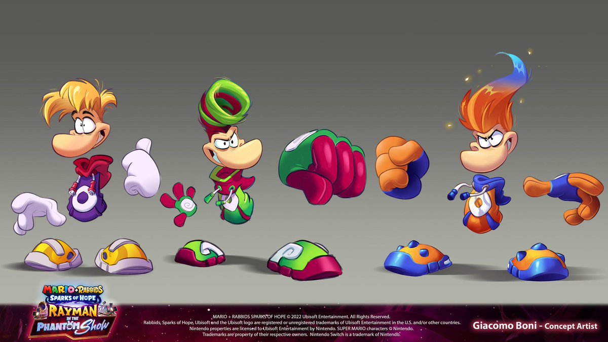 The Concept art of Rayman in the Phantom show DLC! From the great Artist Giacomo Boni!💜 #Rayman #Ubisoft