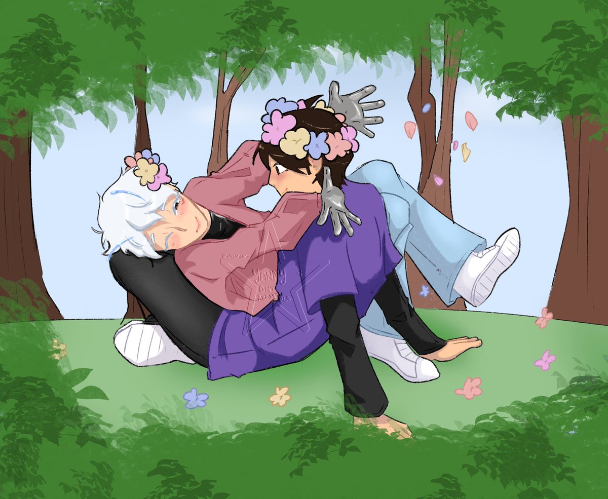 🌼🐻 doodle 
🌼👽 x 🐻, they're in love.
I can't get them out of my mind, they're so cute