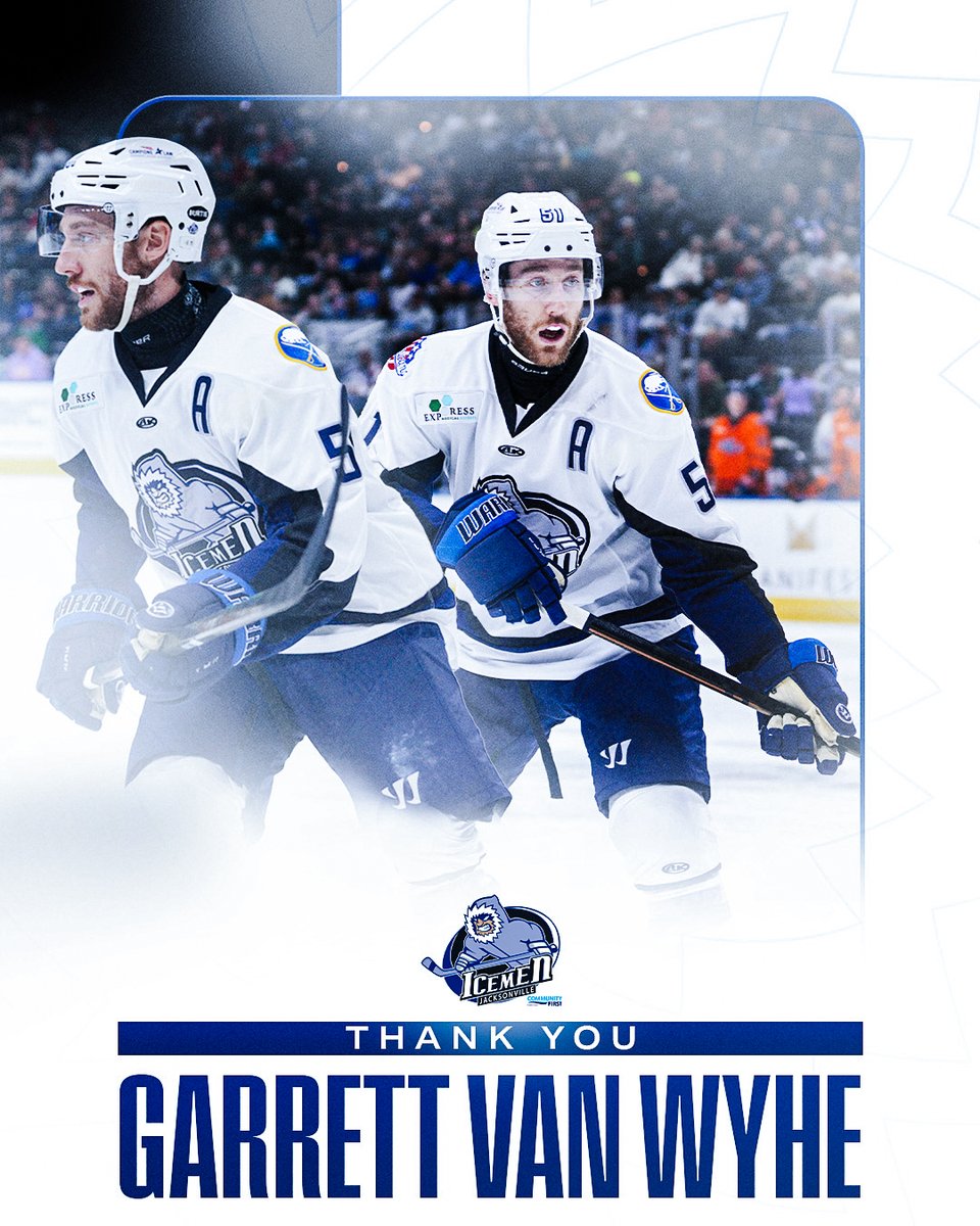 JaxIcemen's tweet photo. Thank you Christopher Brown &amp; Garrett Van Wyhe for the memories and for your contributions to the organization 💙 https://t.co/jEaxQC3poA