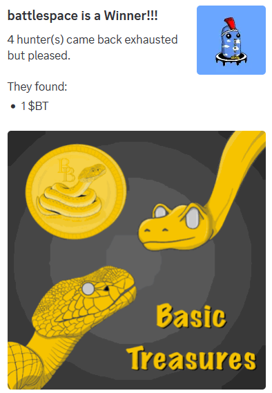 billbgo's tweet photo. Won a Basic Treasure in the Basic Discord Hunting with a @Voi_Net Basic Pixel Buddy 💯❗️  Visit the Basic Discord and try your luck at finding NFT's, Tokens and 🪙Basic Treasures🪙

🔗https://t.co/wS1Chf1jz0

#VoiGames @Belinda_algo @AlgoNFT_Quilt #Voiagers @Voi_Net https://t.co/vv7iZRW1LF