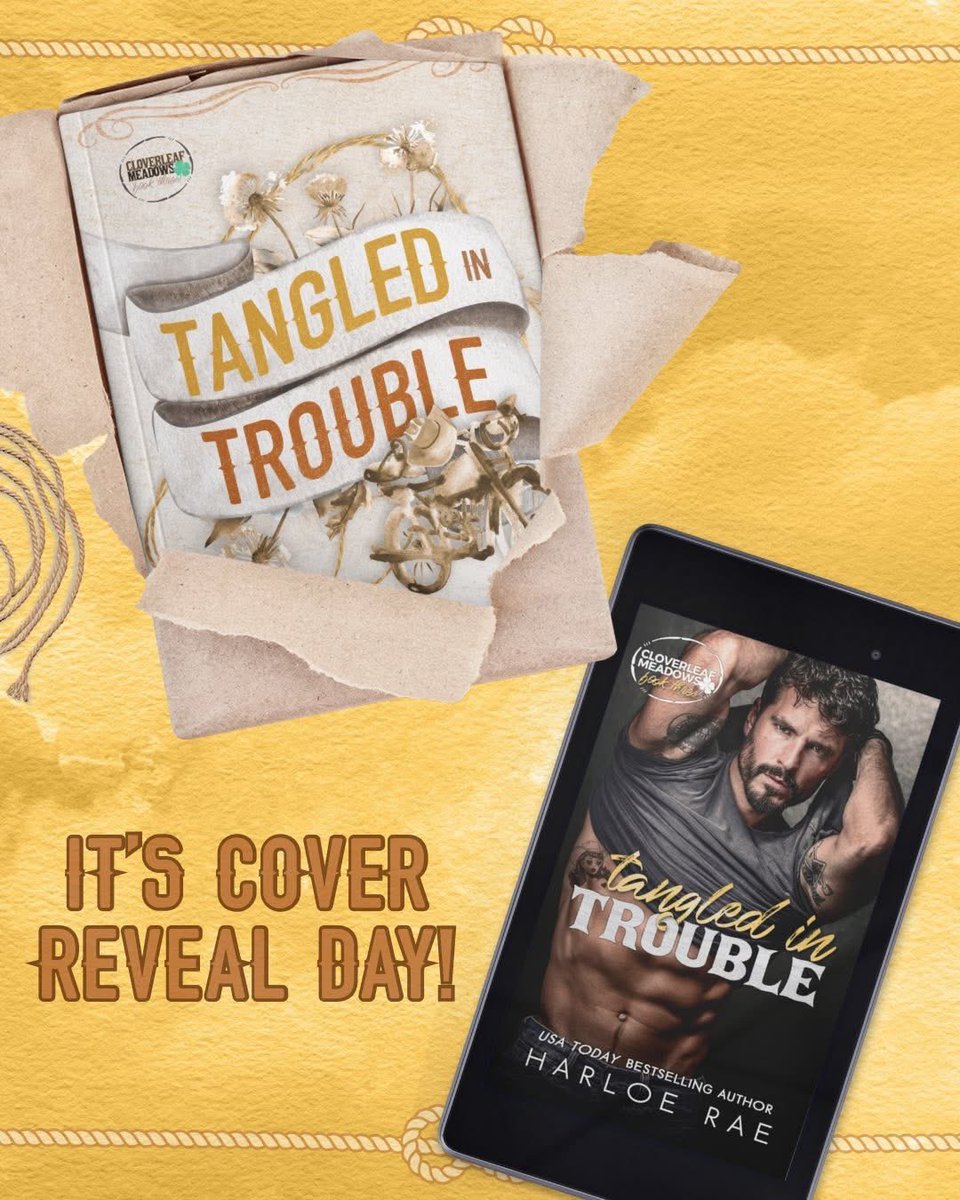 vickybooklover1's tweet photo. 💛We are THRILLED to share the cover reveal for TANGLED IN TROUBLE by @harloerae coming April 22nd!
💛Make sure to preorder this steamy enemies to lovers, single dad, age gap, small town romance
https://t.co/ZIYYav54m7
#tangledintrouble #harloerae #CKPR @CandiKanePR https://t.co/fklHxGXE8f