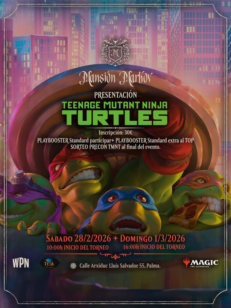 MansionMarkov's tweet photo. Eventos semanales 23/2/26 - 1/3/26 @frikiruta #mtg #magicthegathering https://t.co/gLVSWTG5aQ