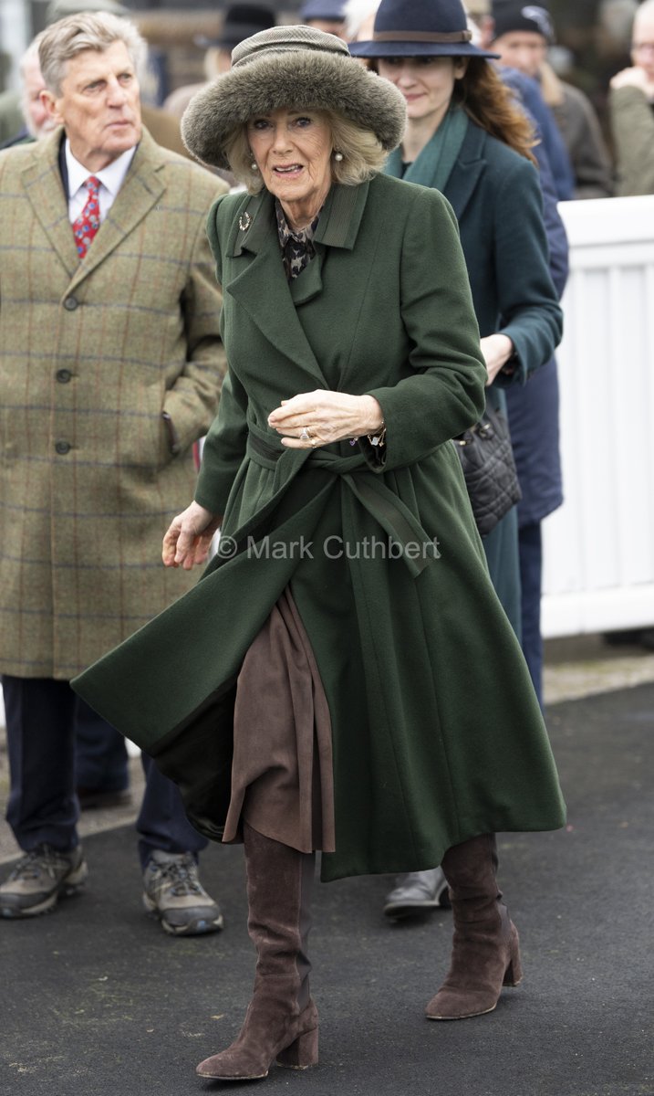 markacuthbert's tweet image. Queen Camilla, Patron, attends Jamie's Farm Charity Race Day at Plumpton Racecourse. #royal #royals #camilla #queen