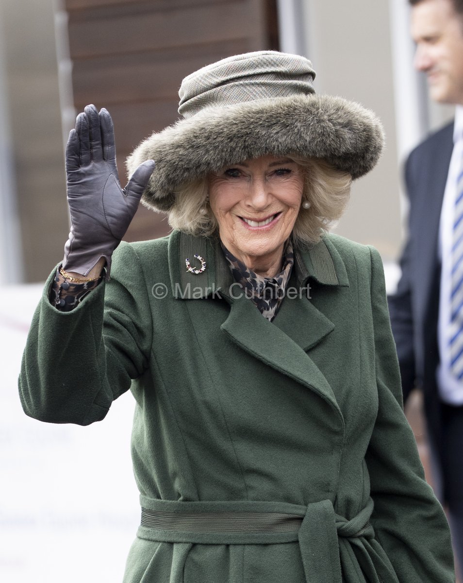 markacuthbert's tweet image. Queen Camilla, Patron, attends Jamie's Farm Charity Race Day at Plumpton Racecourse. #royal #royals #camilla #queen