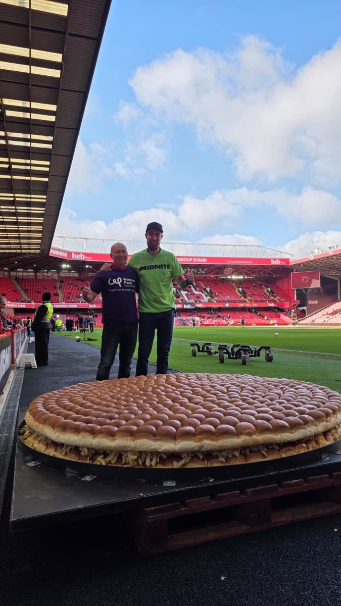 BrookBakeryLtd's tweet photo. Giant Chip Butty at Bramall Lane for the steel city derby! https://t.co/CS4nX2N5mX