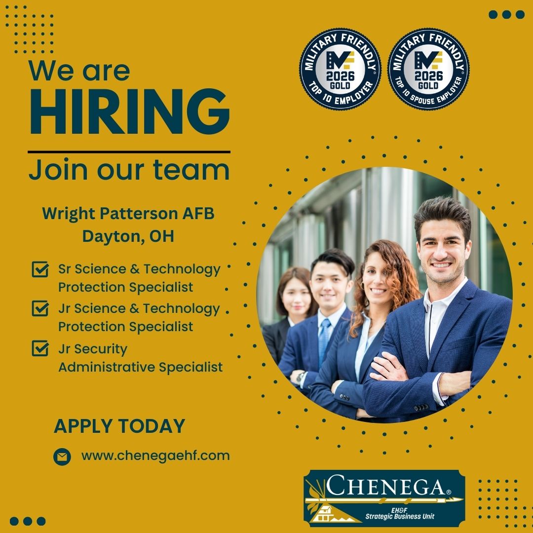 ChenegaCorpEHF's tweet image. We have some excellent opportunities to join our team at Wright Patterson AFB. Apply at the link below
careers.chenega.com/ehf/jobs?page=1...
#chenega #chenegafamily #nowhiring #joinourteam