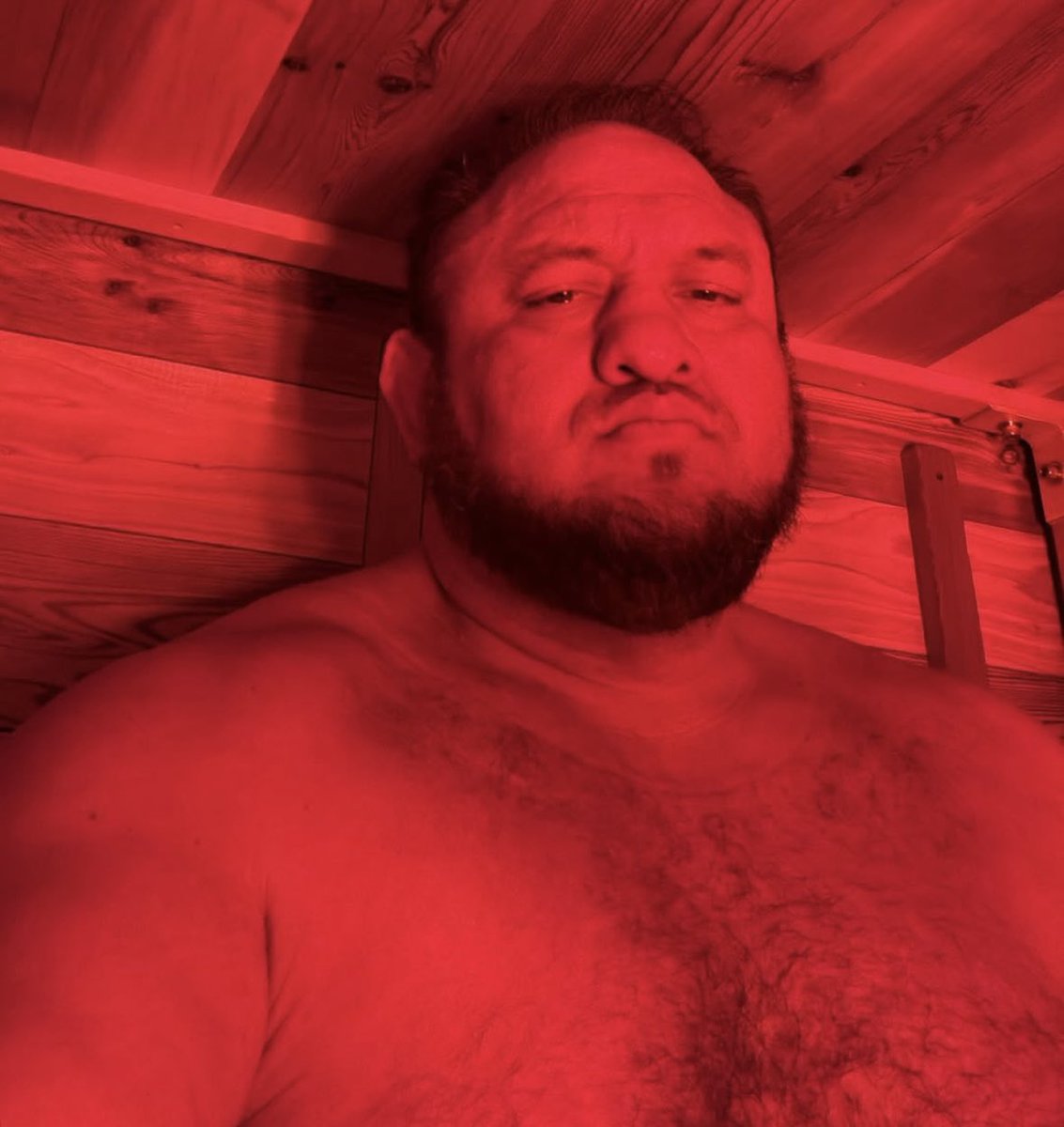 Samoa Joe knew what he was doing to the gay bear community when he took this picture.