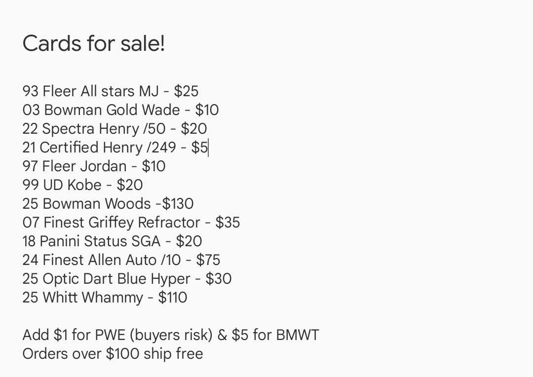 Heirloom Sports Cards tweet media