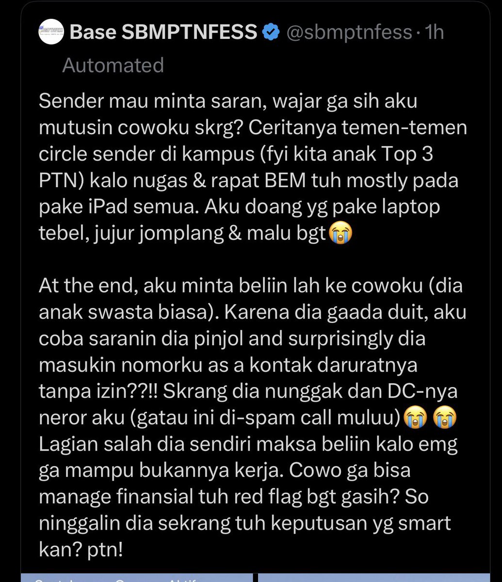 Jastip Bayar UTBK Cek Sorotan! tweet media