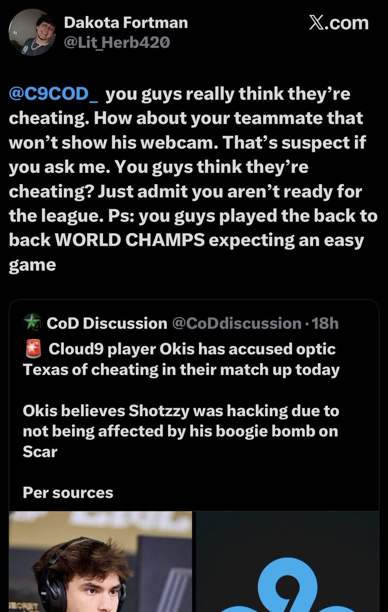 CoD Discussion tweet media