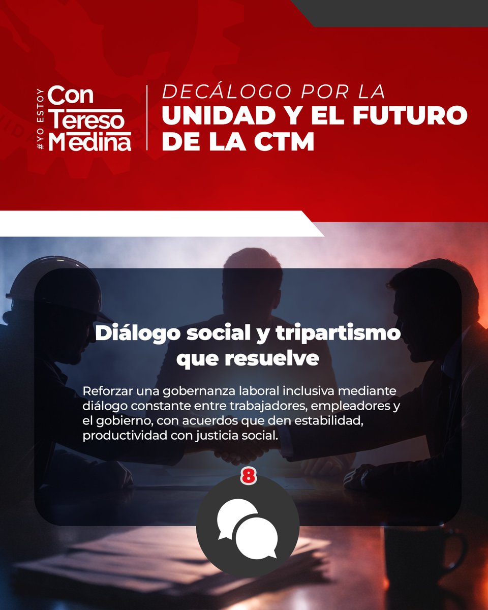 Más diálogo, más acuerdos, más bienestar para las familias trabajadoras.
El tripartismo que resuelve es la clave para una <a href="/CTM_MX/">CTM Nacional</a> fuerte, moderna y cercana a su gente.
📊🤝🏗️