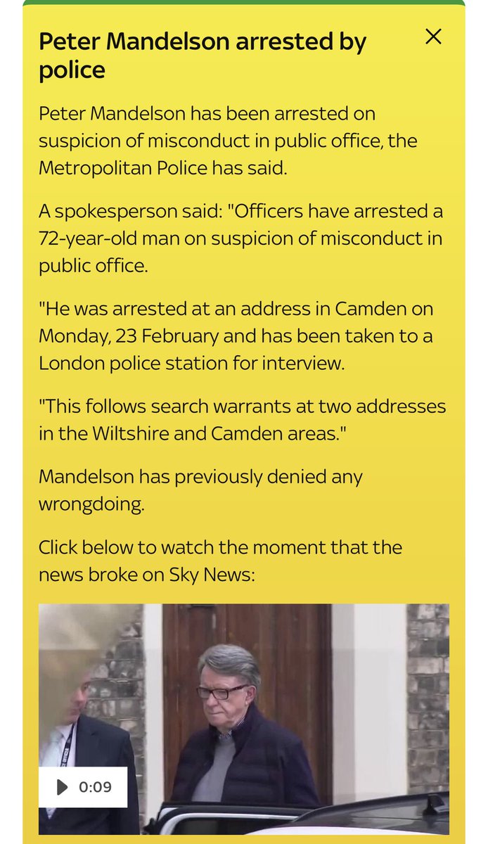 DebiEvansMatron's tweet image. #Mandelson arrested 
It was only a matter of time let’s face it. 

What’s next drama? King abdicating? Andrew flees Middle East? Sarah - the hunt appears to be on. 

Meanwhile the Sussex’s continue to be a thorn in the monarchy’s side #YachtGirl 😏