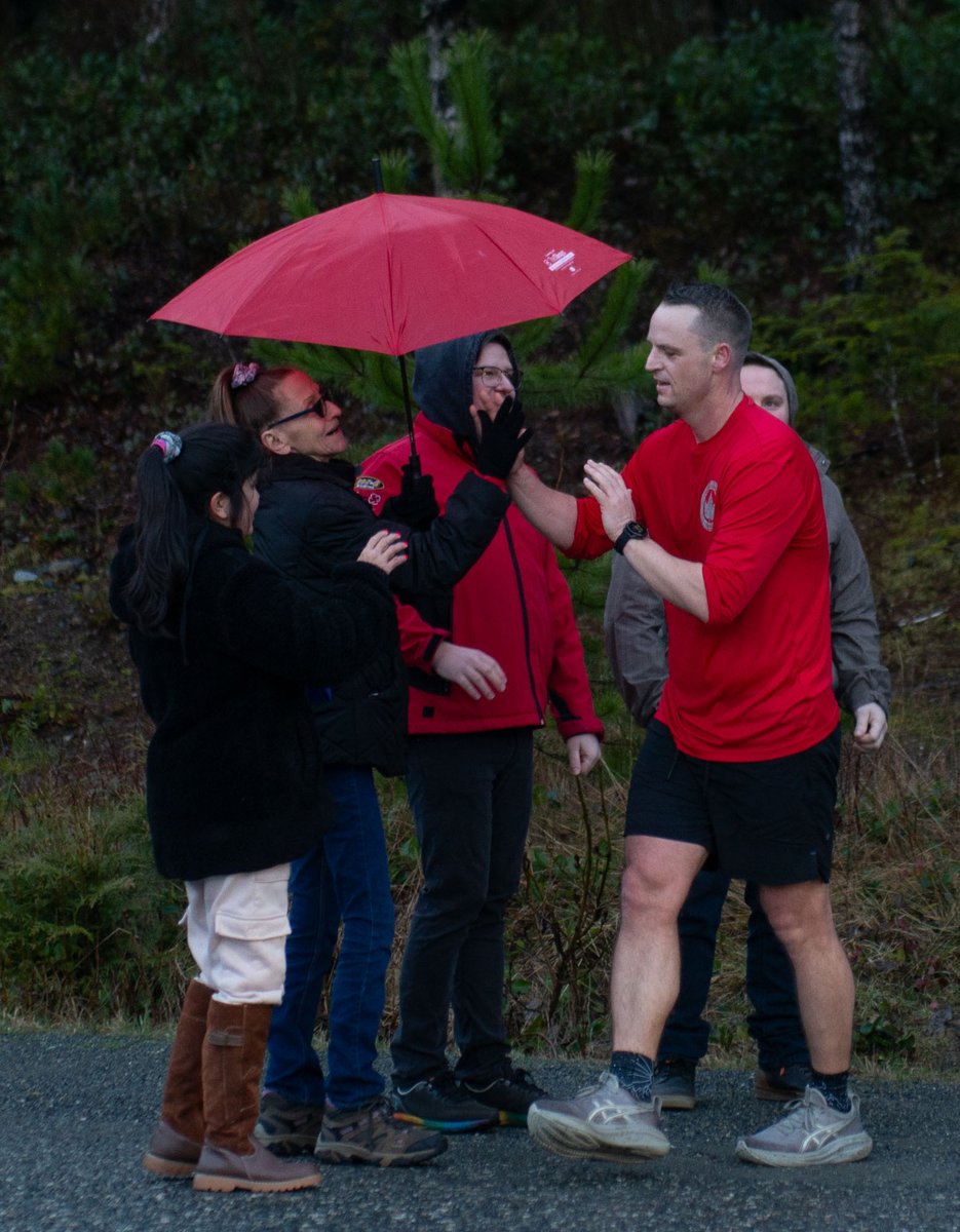 SaanichPolice's tweet photo. Sgt. Aaron Thompson and seven others are running the length of Vancouver Island to raise awareness of and support for Wounded Warriors Canada. They’ve already run more than 100 kilometres since Saturday, travelling from Port Hardy to Woss.
Aaron has shared his thoughts from the first few days of the run:
The support from the northern communities during this fundraising run has been incredible. Every step has been a reminder of how generous people are and how powerful it is when we come together for a meaningful cause.
Beyond the kilometres, this experience has been about building relationships, meeting people, hearing their stories, and seeing firsthand the impact that Wounded Warriors Canada has on those it supports. The conversations along the way have been honest, emotional, and inspiring, and they reinforce why this work matters so much.
I am grateful to represent the Saanich Police while running for a cause that truly makes a difference. Thank you to everyone who has supported, donated, and shared encouragement along the way. Together we are making a difference and saving lives.
We’ll check in with Aaron again later this week.
If you see the Wounded Warriors group as they make their way down the island, please be sure to show them your support!
@WoundWarriorCA @wwrunbc