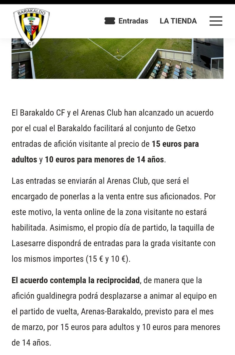 DabidMarkos's tweet photo. @mediagualdi @arenas_club1909 Como siempre unos sinvergüenzas, el Baraka solo envío entradas físicas, sin gastos de gestión, y para todos los aficionados del Arenas a 15€, ellos ahora solo para socios a 16€, obligan a gastos de gestión, y si algún no socio quiere ir a 26€. Menudo histórico............... https://t.co/wIAjUbPpmO