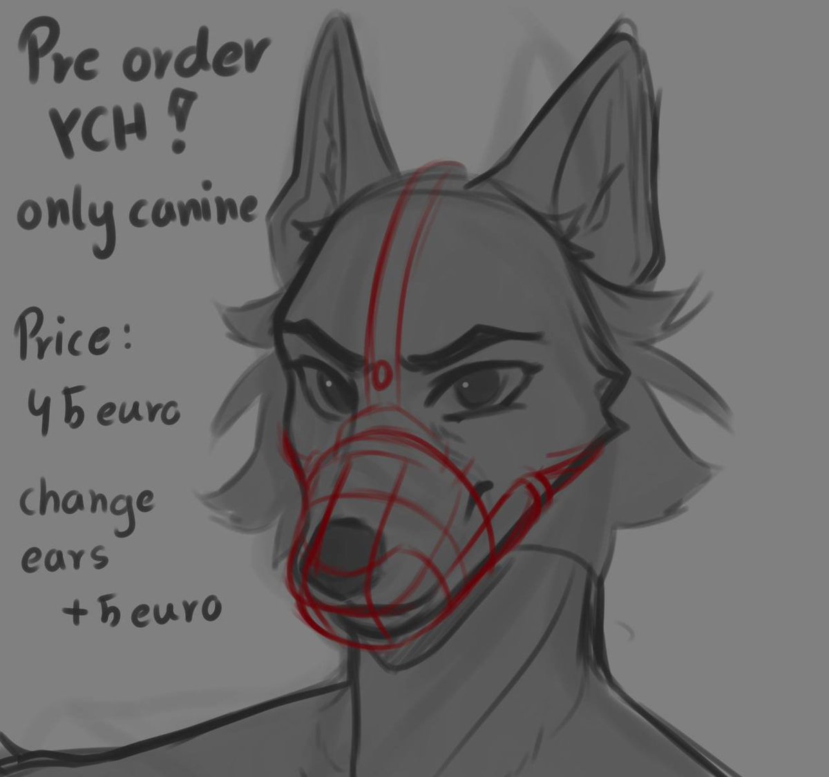 ✨ Pre-Order YCH Open! ✨
🐶 Canine characters only
💶 Price: 45 EUR
➕ Ear changes: +5 EUR

Feel free to message me if you’re interested or have any questions! 💌💫
