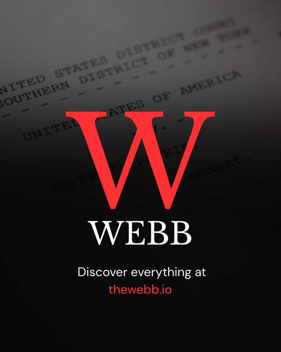 The DOJ intentionally made the files hard to navigate. 

Webb makes the files easy to understand.  

Our context engine works better than the FBI. 

thewebb.io