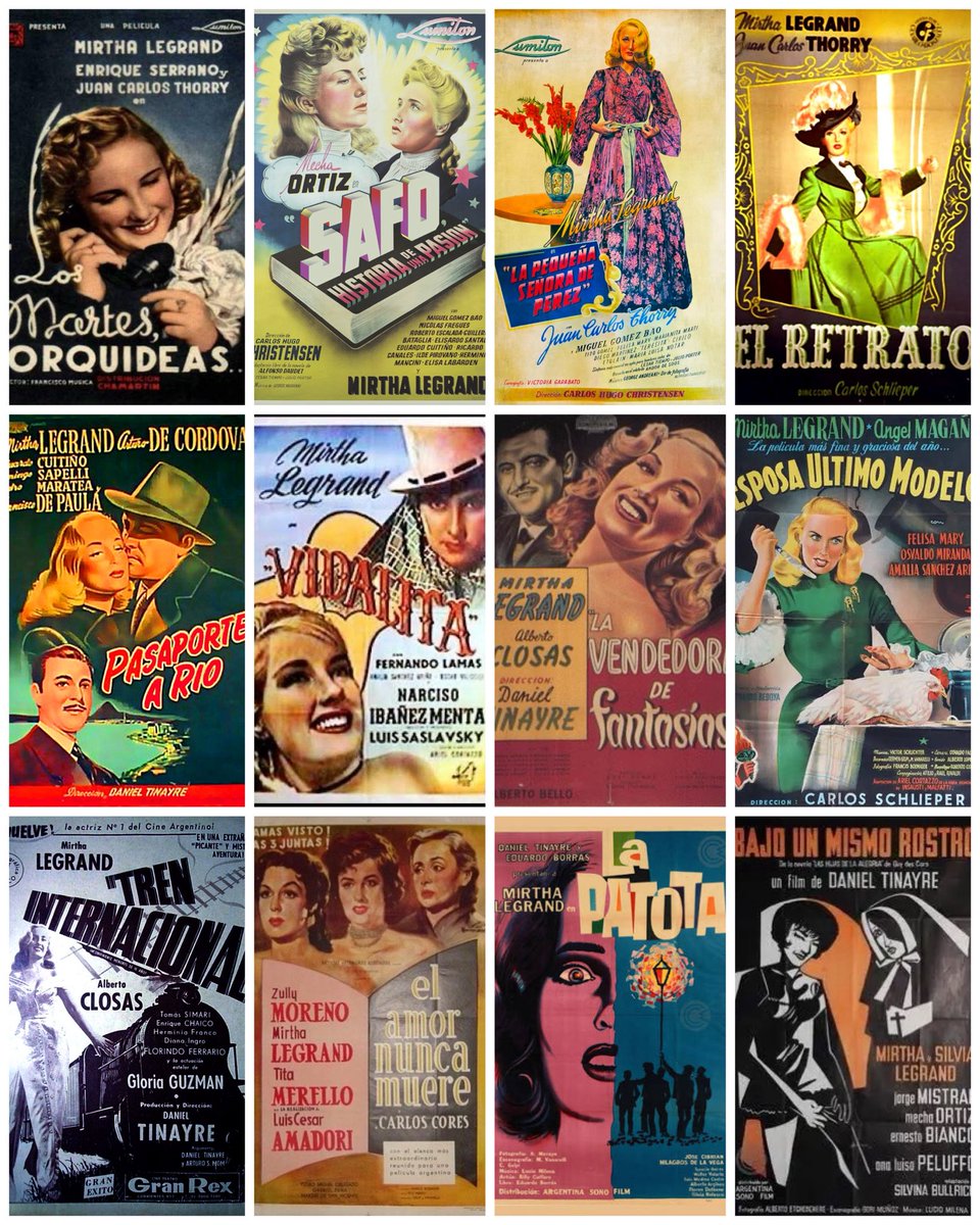 Cumple 99 años Mirtha Legrand y les comparto una lista de las que considero sus mejores películas. 

Los martes orquídeas (1941) 
Safo (1943)
La pequeña señora de Pérez (1944)
El retrato (1947)
Pasaporte a Río (1948)
Vidalita (1948)
La vendedora de fantasías (1950)
Esposa último