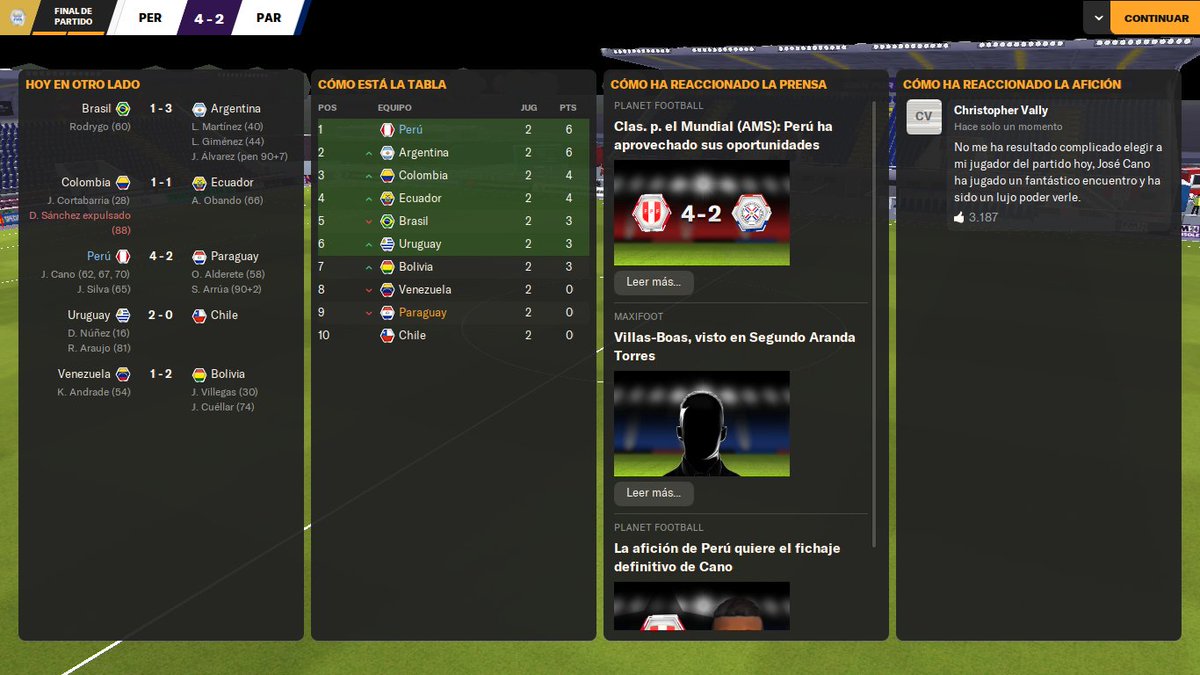 #hoy #Lunes #footballmanager <a href="/TuFPF/">Federación Peruana de Fútbol</a> con este punto de partida como no ilusionarnos! Venite a <a href="/YouTube/">YouTube</a> a las 17hs 🇦🇷 15hs 🇵🇪🇪🇨 14hs 🇲🇽🇨🇷 21hs 🇪🇸 
youtube.com/@emmanfranco85…
#gamers