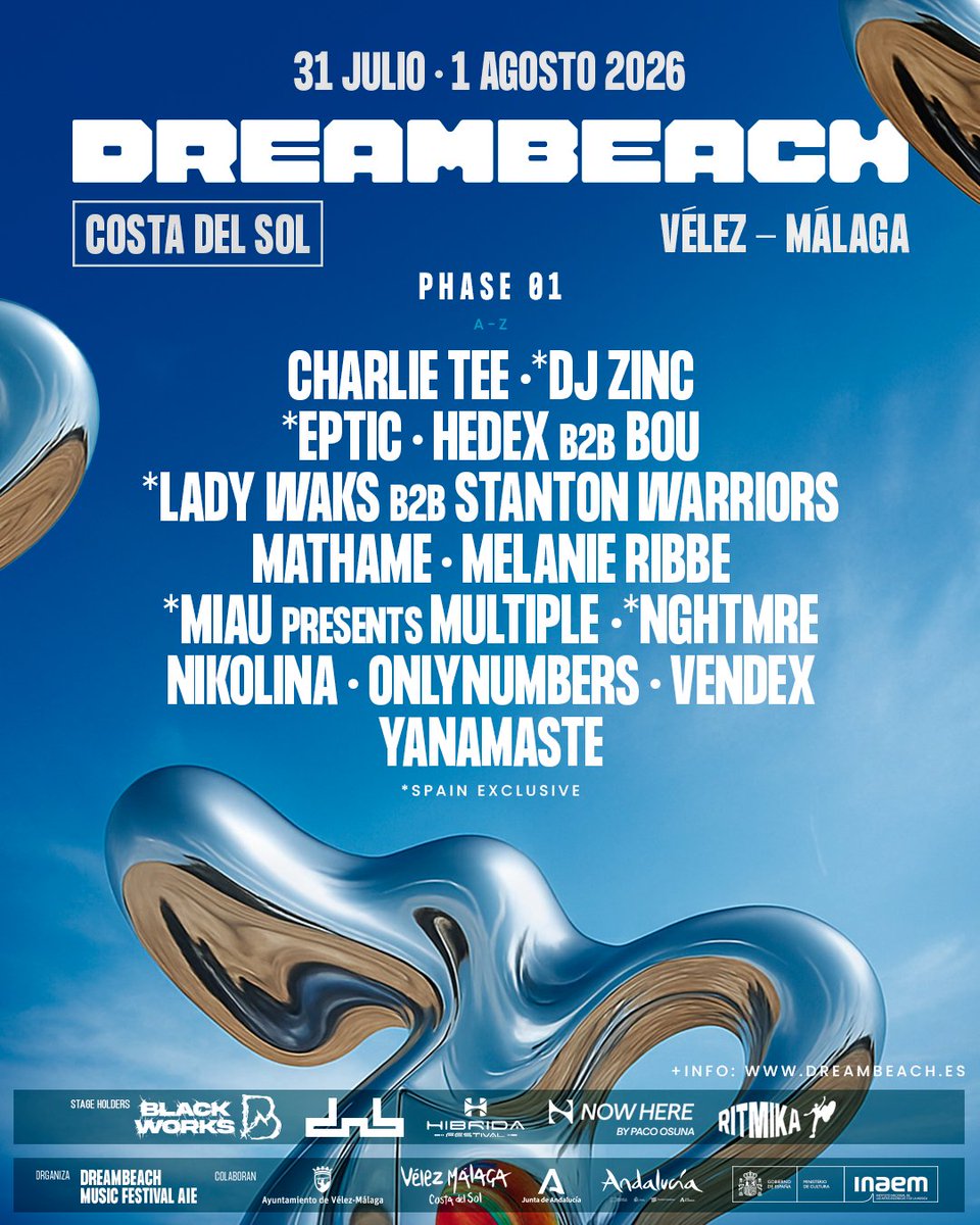Dreambeach Costa del Sol inaugura su cartel con los primeros dieciséis nombres
dancinginmyhouse.es/news/view/7967
Foto/Via: Vicious Magazine