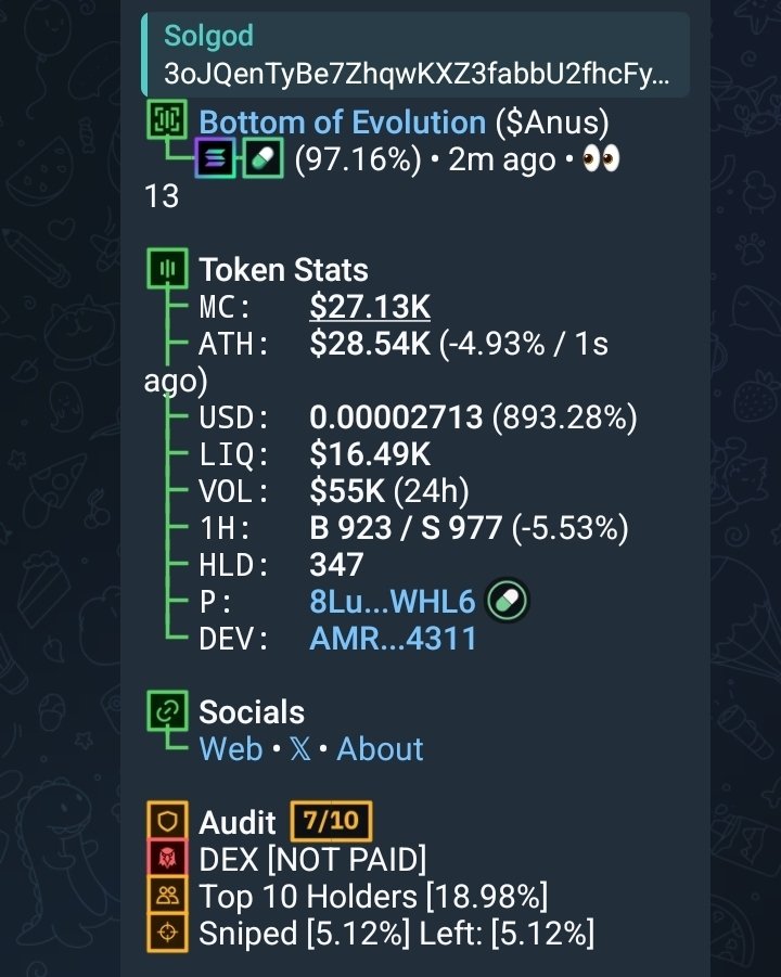 Solgod001's tweet photo. Buy now, no $ANUS

CA##
3oJQenTyBe7ZhqwKXZ3fabbU2fhcFyaMx7uXfxUHpump https://t.co/xkligVecb1