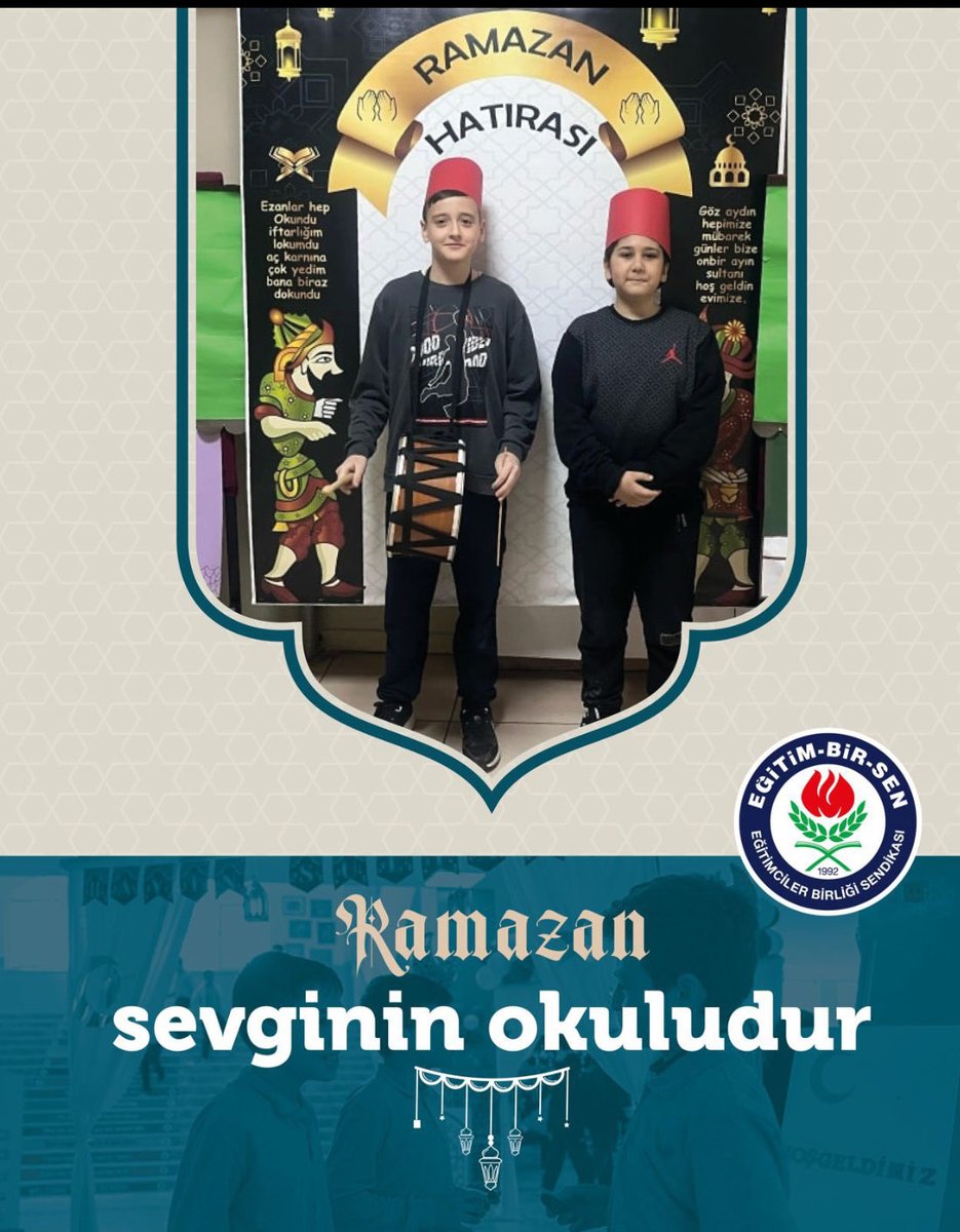 AtmacaTARKAN's tweet photo. Ramazan Sevginin Okuludur. #OkuldaRamazanaDestek https://t.co/vCmdacSDPY