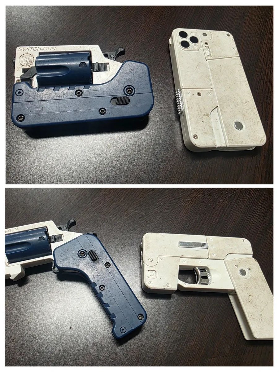 These guns were taken off a convicted felon last night in Tulsa.

So, when someone gets shot and the overly emotional media screeches "IT WAS JUST A CELL PHONE!!" - Show them this.