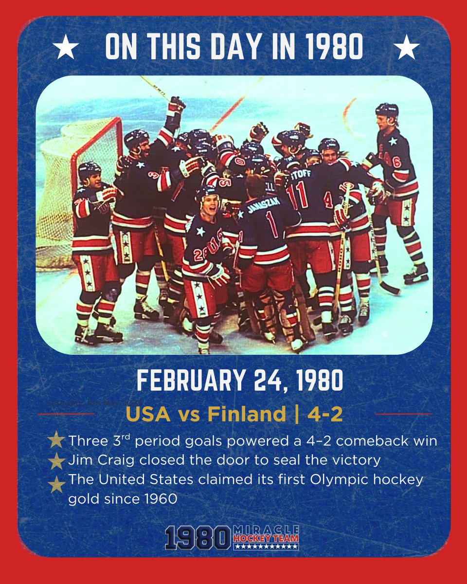 1980 Miracle Hockey Team tweet media