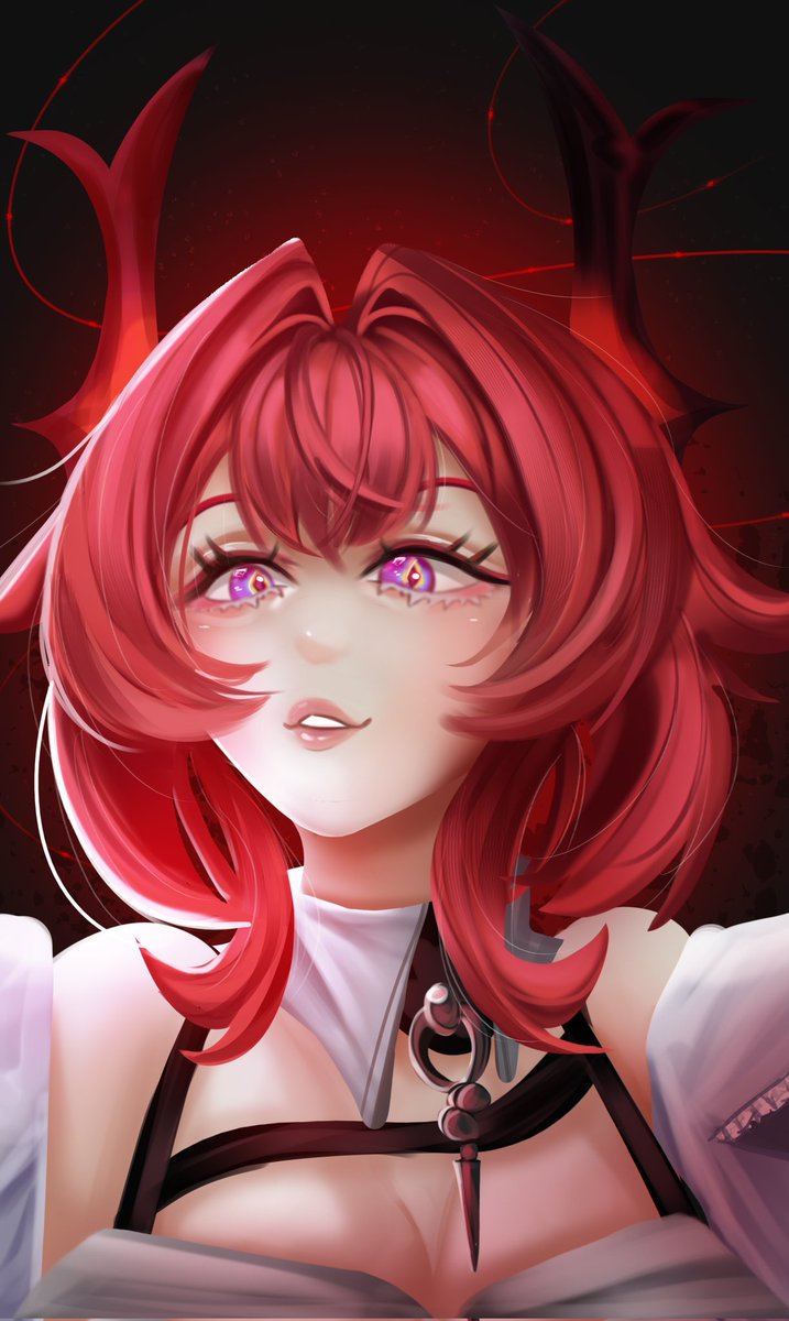 Cyqrine's tweet photo. #Laevatain from #endfield 
Never thought I'd play this game but I'm loving it!! https://t.co/d99SvTkoWU