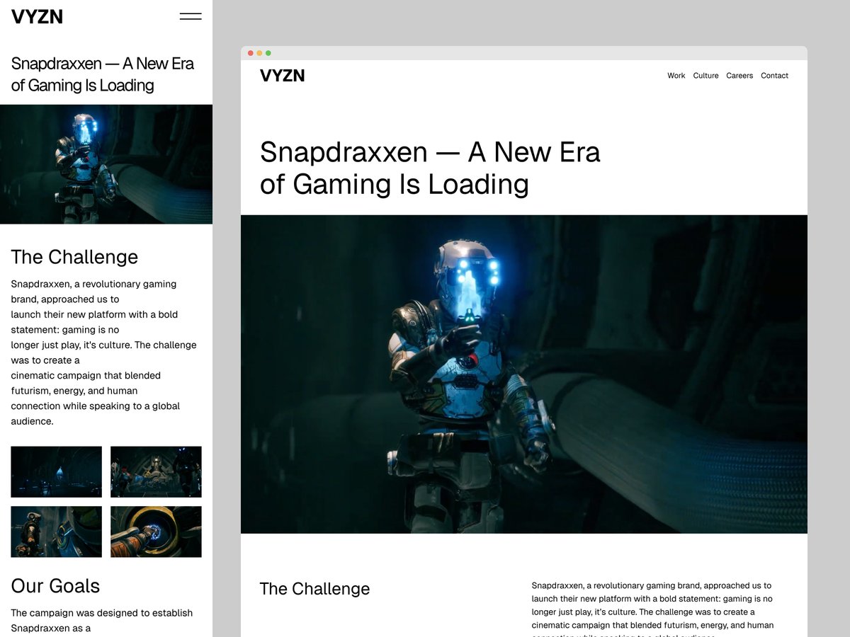 If your portfolio looks like everyone else’s,
why would clients choose you?

VYZN turns creative work into an immersive experience.

See it live: framer.link/PrIXOec