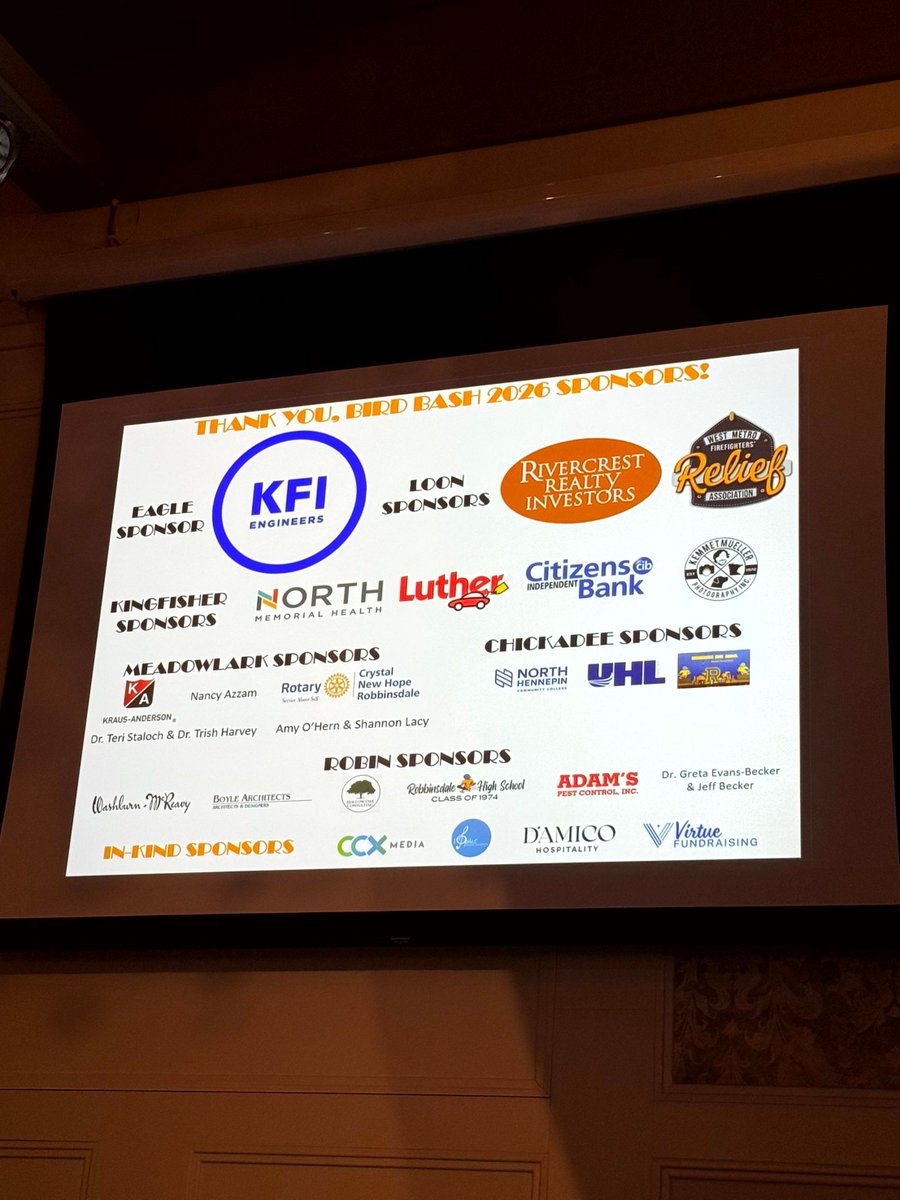 KFIEngineers's tweet photo. Another Bird Bash Gala in the books! KFI is proud to have been a Presenting and Eagle Sponsor of the Seven Dreams'  annual event, fundraising to support the learners of the Robbinsdale Area Schools. 

#KFIEngineers #FindaWay https://t.co/iW1Yr5AnJz