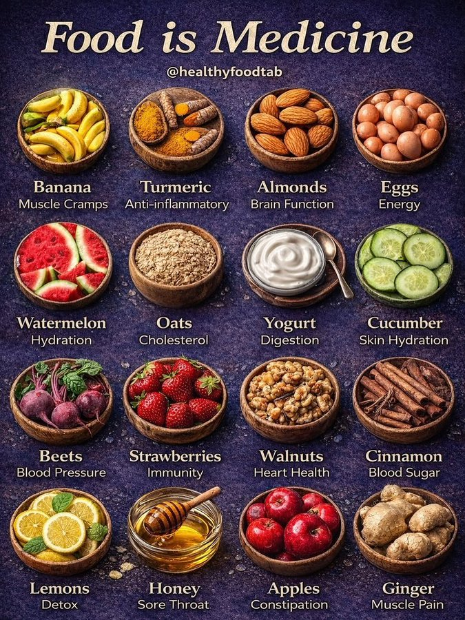 Nas_tech_AI's tweet photo. Food is medicine 💊 https://t.co/dMql2k0XMr