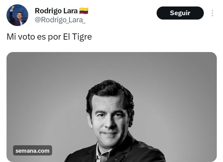 Rodrigo Lara está empeñado en recomendar políticos que su papá hubiera investigado y llevado a la justicia. 

Rodrigo es como una mezcla entre el complejo de Elektra y el síndrome de Estocolmo.