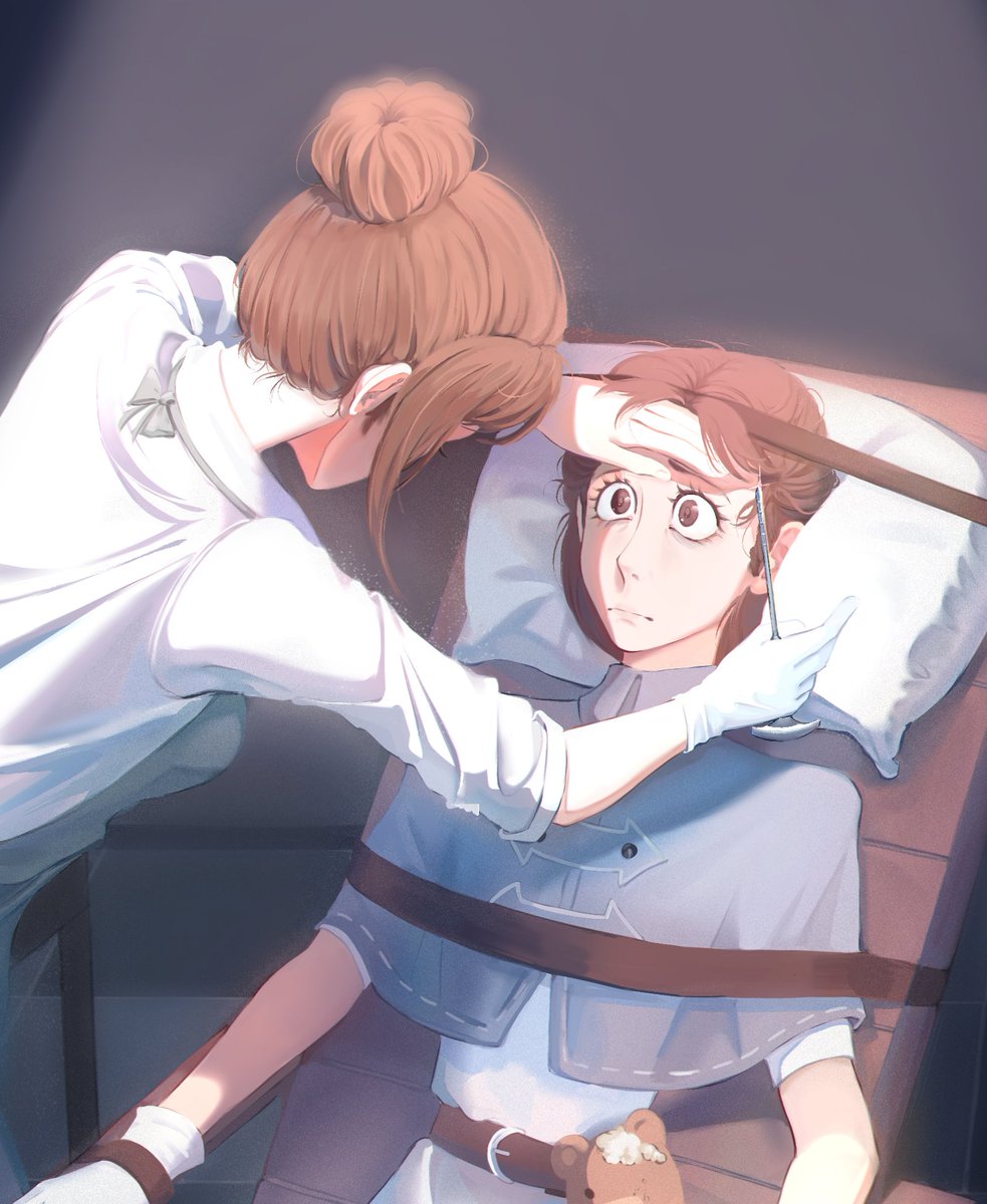 mioziii's tweet photo. My first lobotomy, I'm so nervous 👉👈

I've been thinking about them for a long time 🥴

#idv #identityv #fanart https://t.co/TpOMNfWlac