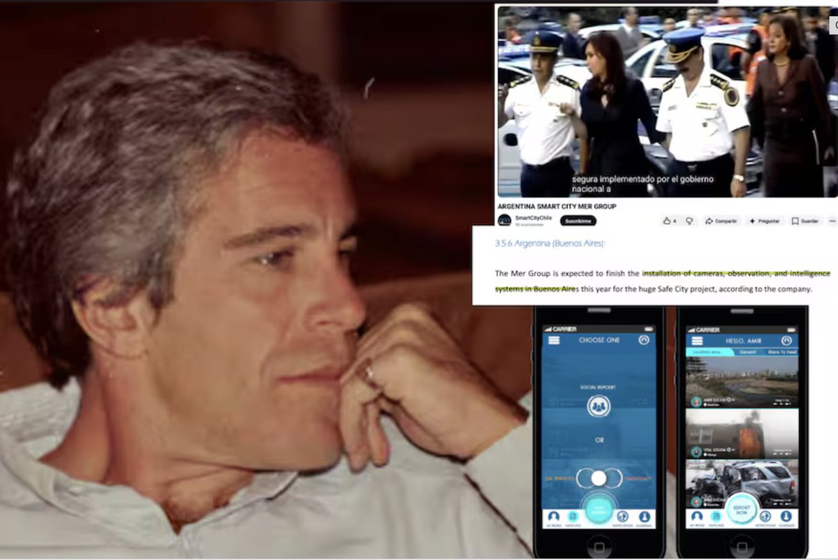 Documentos confidenciales enviados a Epstein revelan un misterioso plan de "vigilancia", "observación" e "inteligencia" en Buenos Aires, Argentina. Y otros países. El pederasta era inversor de una empresa que buscaba desarrollar microlocalización y mapas de interiores, lo que