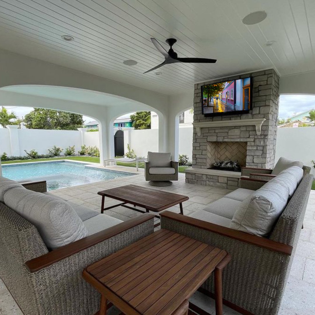 Are you lucky enough to call this view "winter"? SunBrite's Veranda Series is engineered for full shade and built to perform in temperatures from -24° to 104° F — delivering nonstop entertainment, no matter what winter looks like where you are.

📸: Advanced ESI

#sunbritetv