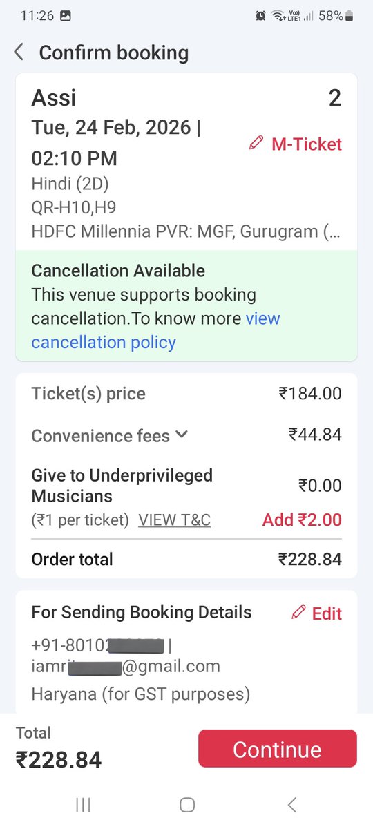 Ashishchau563's tweet photo. @bookmyshow @bookmyshow_sup Hey bms team,i received a mail of 75₹ offer and i am trying to apply same code with same email id offer linked account,still your offer not working,kindly help me to make my booking easily and hasslefree booking experience with bms,please help me. https://t.co/WAWpLCdoGV
