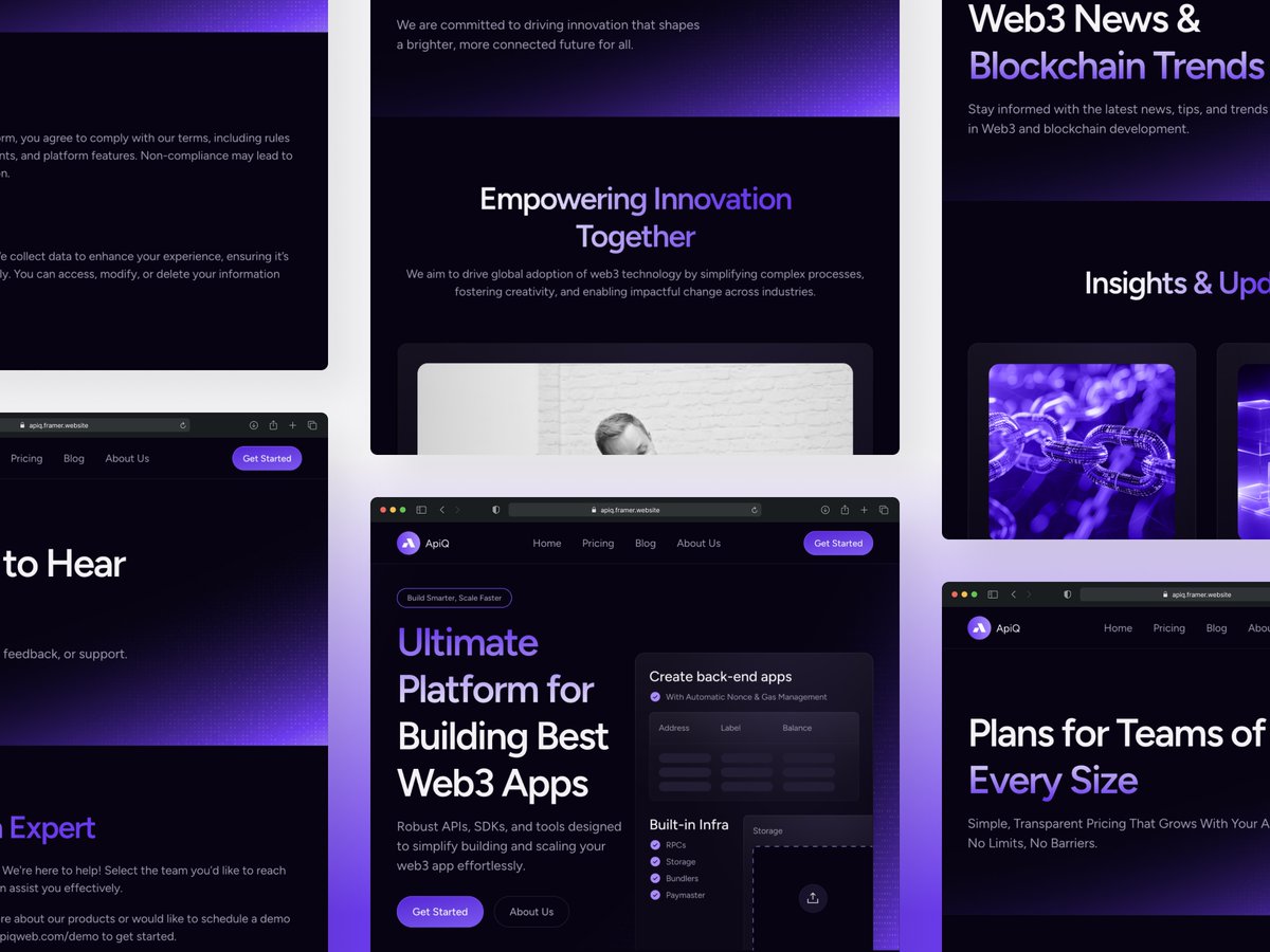 Web3 attention spans are short.

APIQ helps you communicate fast, clean, and conversion-focused.

Launch smarter: framer.link/uJVOSdC