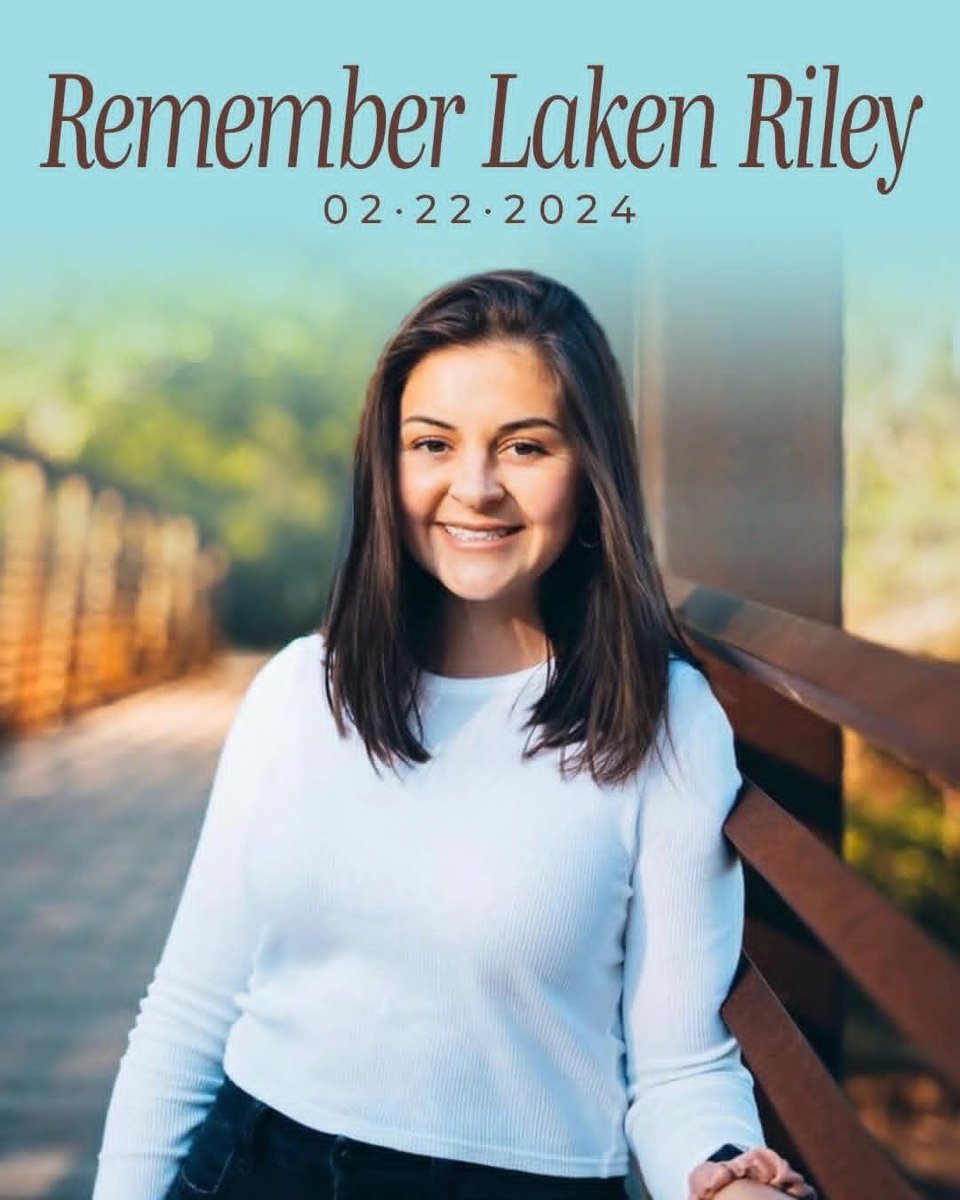 Laken Riley died two years ago today at the hands of an illegal alien. No vigils, no marches, no protests, nothing! 

Also no compromise on illegal immigration.