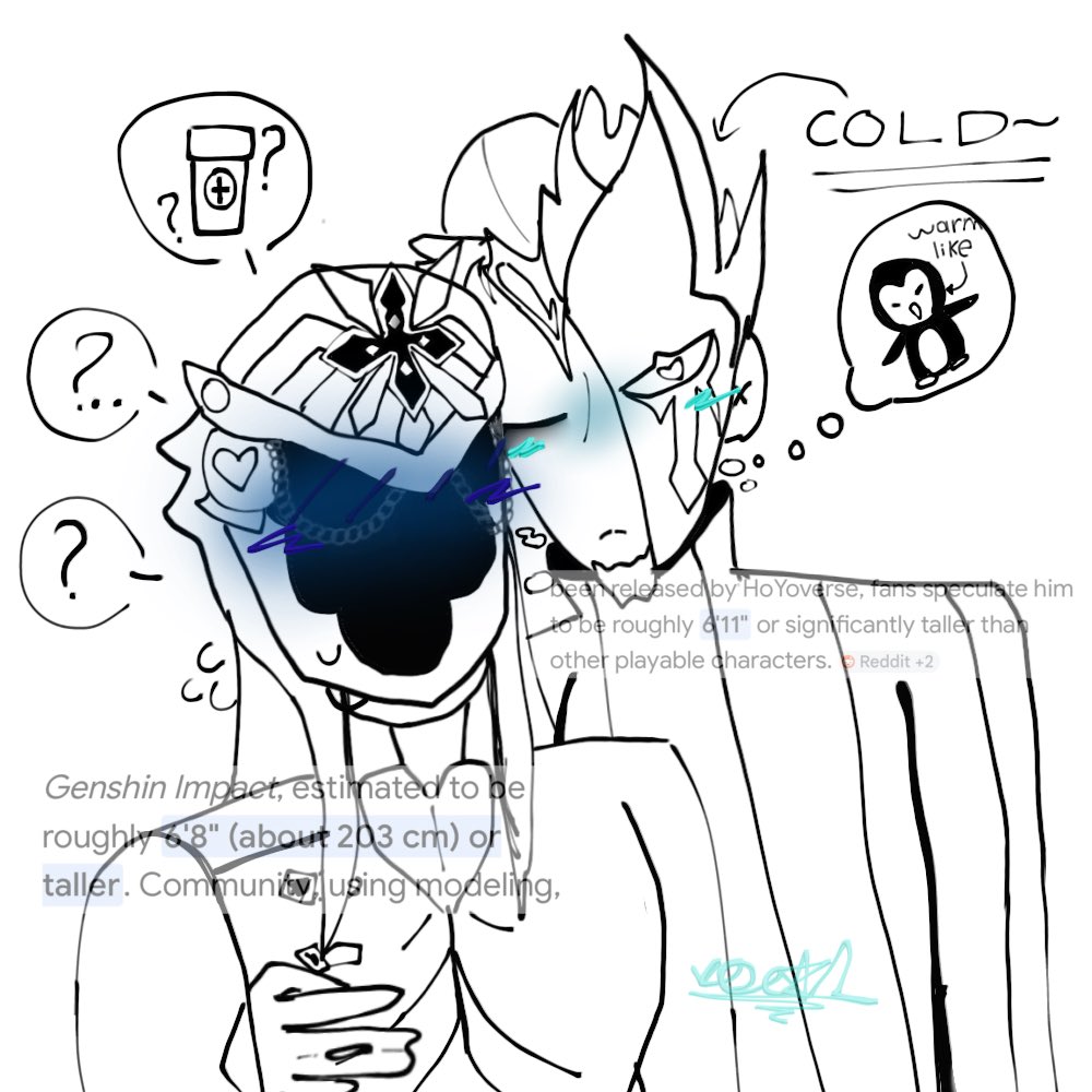 VOCALOIDSSTAR's tweet photo. "Captain! The jester is sick! Quick! Do something!!" 💙🩵
#Genshinimpact
#Captiano
#Pierro https://t.co/ljAcE1vYMx
