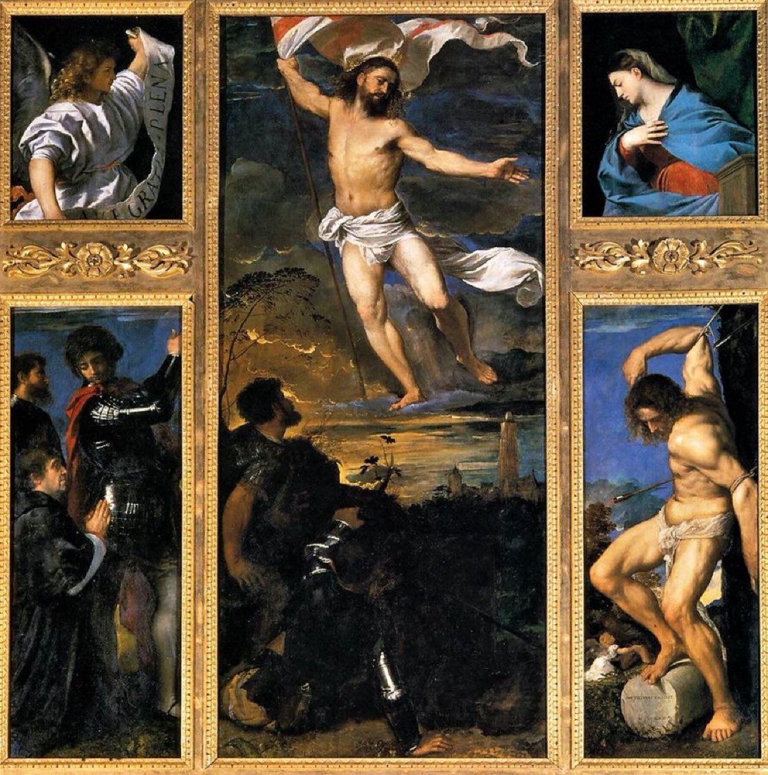 Dominiquepucini's tweet photo. Titien
Polyptyque Averoldi, 1520. Huile sur panneau.
#Brescia, église San Nazaro et Celso.
#Titien https://t.co/DVVo4RfNzI