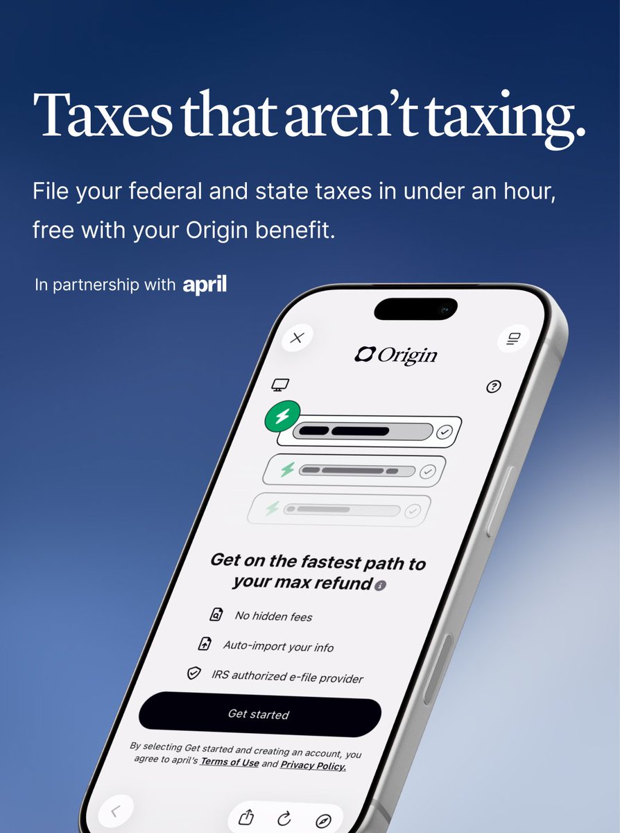 Origin Financial tweet media